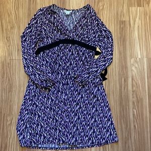 Maternity dress - purple - size m